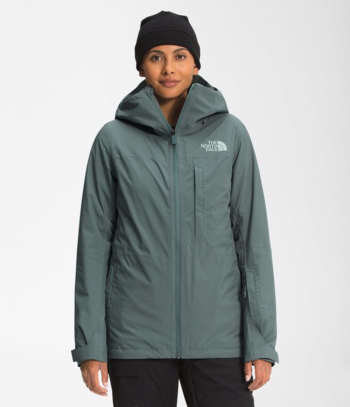 The North Face ThermoBall™ Eco Snow Triclimate® Womens Puffer Jacket Green 036158-QWD